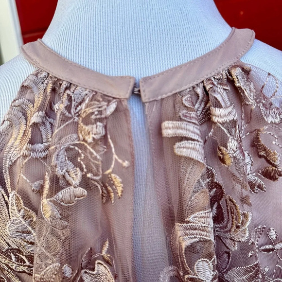 Belle Primrose Badgley Mischka embroidered Cocktail Dress size 2 - Picture 6 of 9